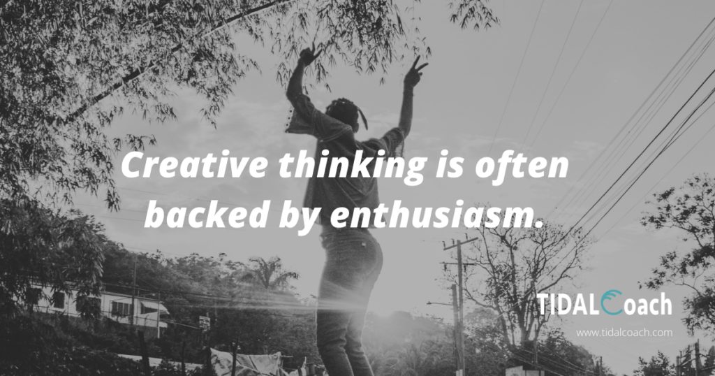 Quote about creative thinking, keep an open mind to overcome business challenges